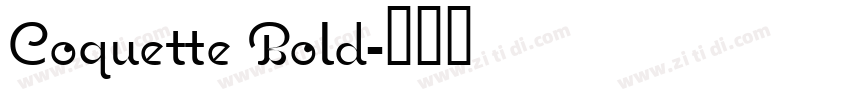 Coquette Bold字体转换